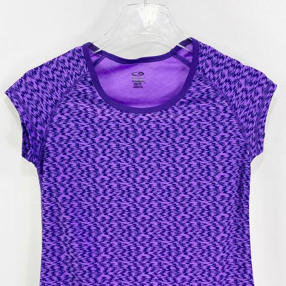 C9 CHAMPION Purple Abstract Short Sleeve Active Top - Picture 5 of 9